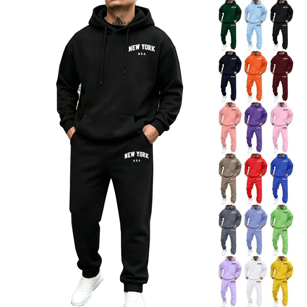 Men'S Fashion New York - Спортивный комплект унисекс: мягкий повседневный свитшот
