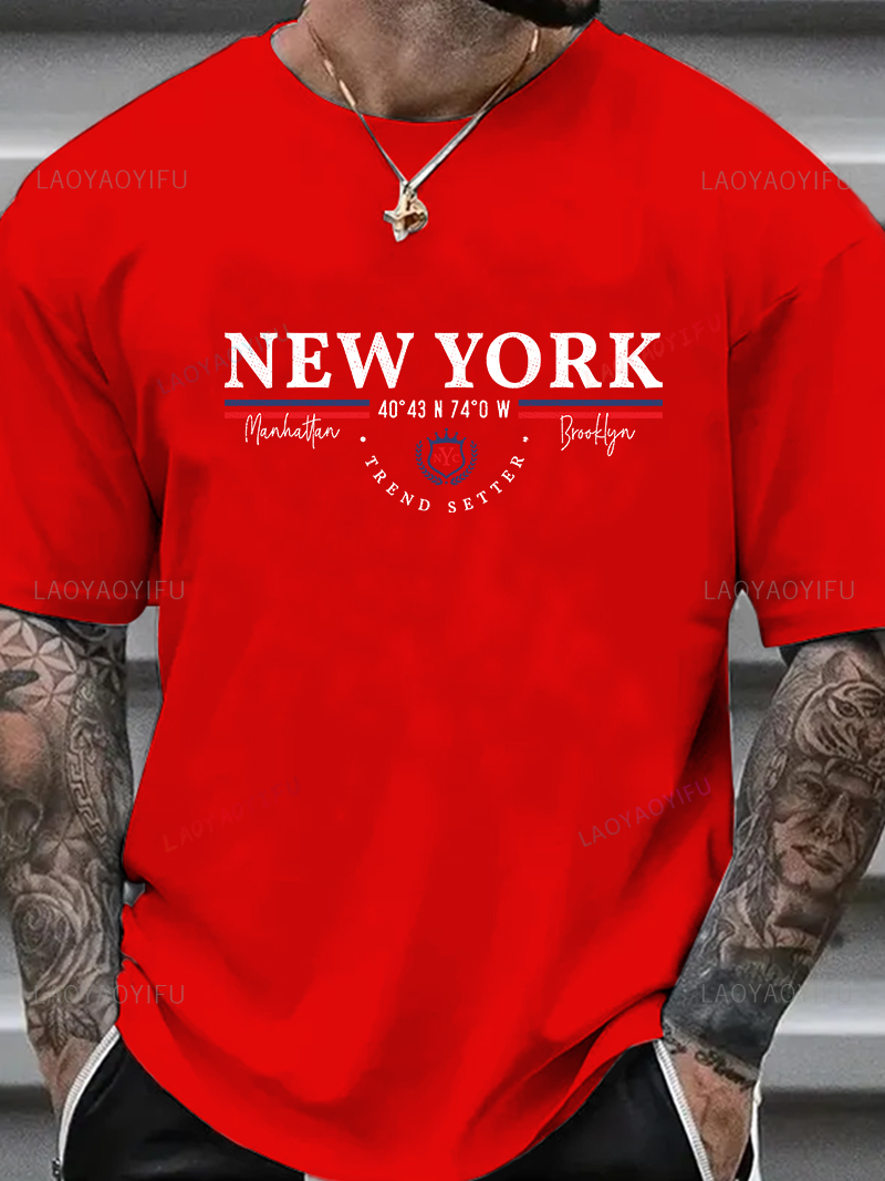 Футболка с рисунком Нью-Йорка, – обзор и цена Men'S Fashion New York